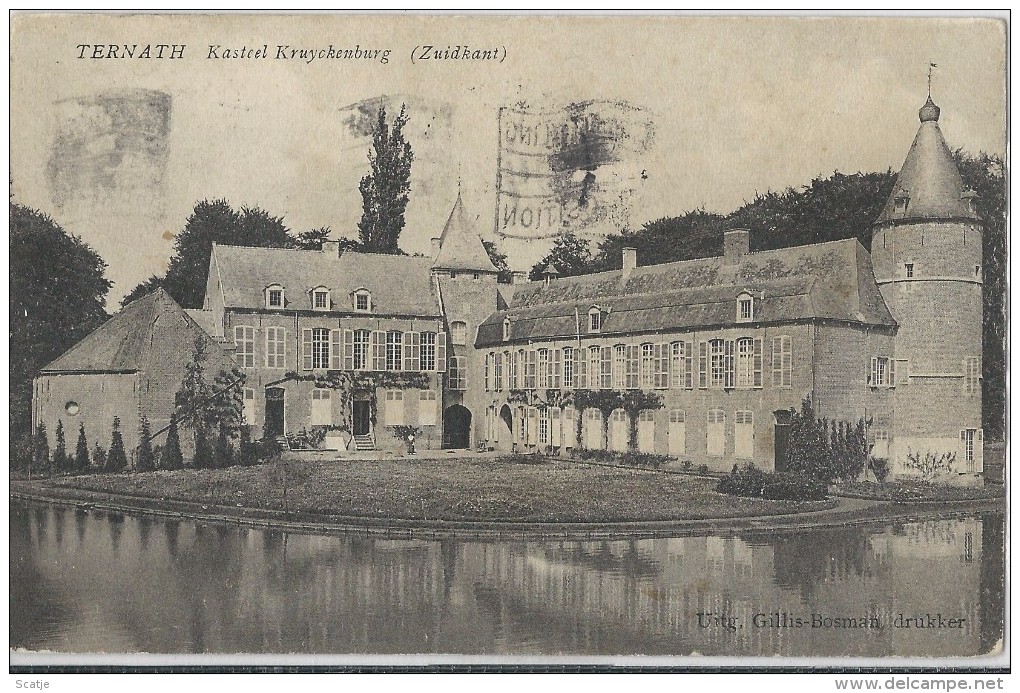 Ternath   Kasteel Kruyckenburgh  (Zuidkant)  -   1910  Naar  Luxembourg - Ternat