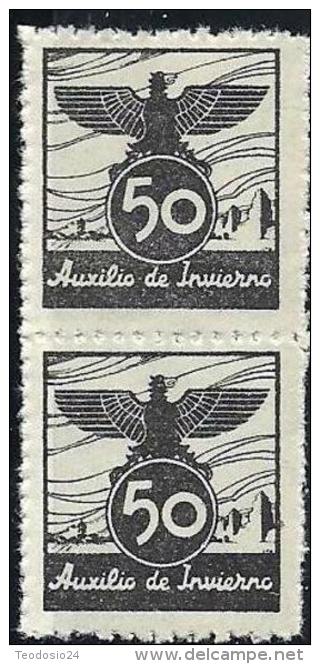 ESPAÑA GUERRA CIVIL 1936 AUXILIO DE INVIERNO.MNH ** - Vignette Della Guerra Civile