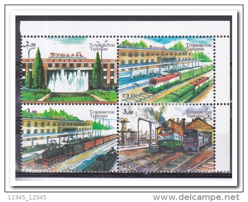 Tadzjikistan 2015, Postfris MNH, Trains - Tajikistan