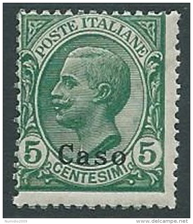 1912 EGEO CASO EFFIGIE 5 CENT MNH ** - M55-2 - Egeo (Caso)