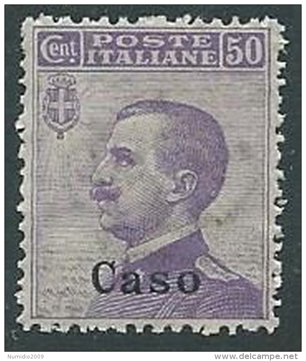 1912 EGEO CASO EFFIGIE 50 CENT MNH ** - M54-7 - Egeo (Caso)
