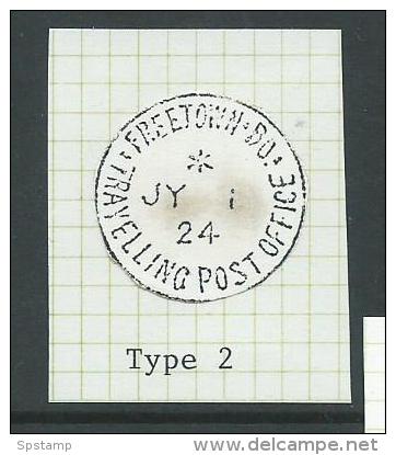 Sierra Leone 1939 Travelling Post Office Cancel Freetown - Bo On 1/2d 1938 KGVI - Sierra Leone (...-1960)