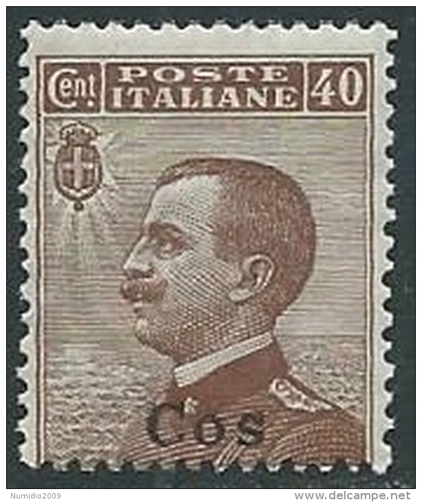 1912 EGEO COO EFFIGIE 40 CENT MNH ** - M54-8 - Aegean (Coo)