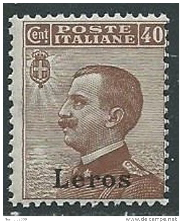 1912 EGEO LERO EFFIGIE 40 CENT MNH ** - M56-2 - Egée (Lero)