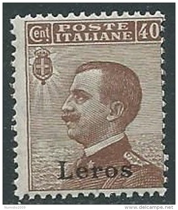 1912 EGEO LERO EFFIGIE 40 CENT MNH ** - M56-4 - Egée (Lero)