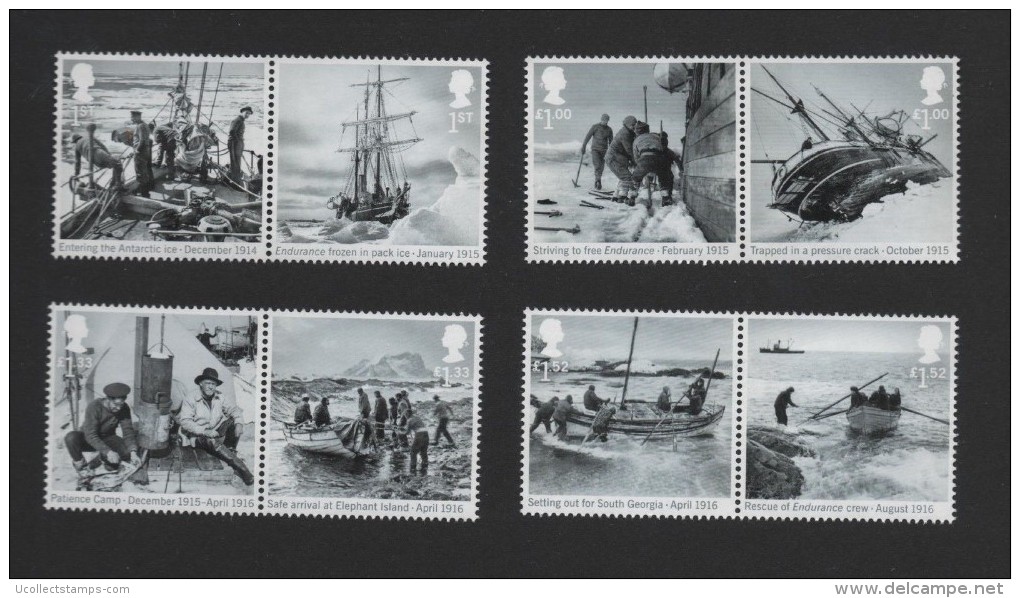 GREAT BRITAIN   2016   ERNEST SHACKLETON ANTARCT     Postfris/mnh/neuf - Nuevos