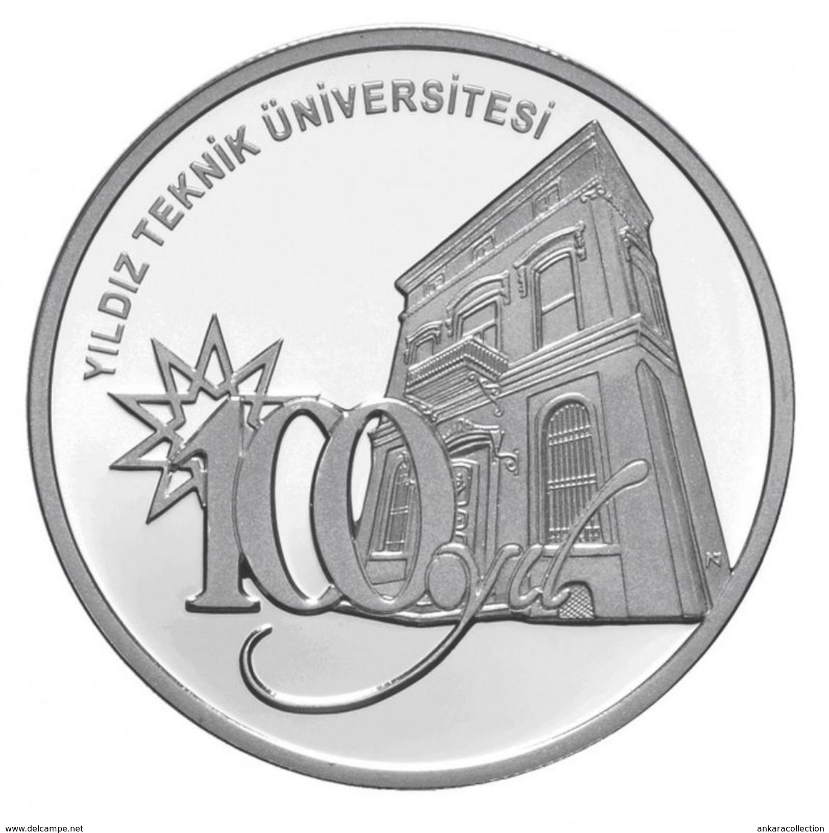 AC - CENTENARY OF YILDIZ TECHNICAL UNIVERSITY COMMEMORATIVE SILVER TURKEY 2011 PROOF UNCIRCULATED - Zonder Classificatie