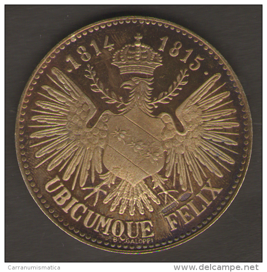 ITALIA NAPOLEONE SOVRANO DELL´ELBA 1814 1815 UBICUMQUE FELIX AG SILVER - Monarchia/ Nobiltà