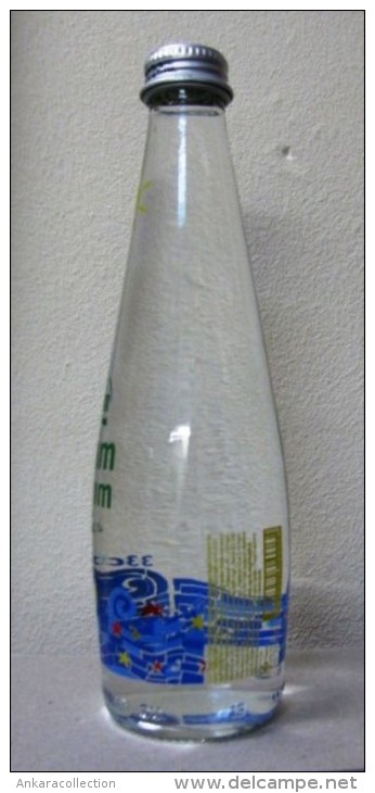 AC - PINAR WATER GLASS COLLECTIBLE EMPTY BOTTLE & CROWN CAP 330 Ml TURKEY - Sonstige & Ohne Zuordnung