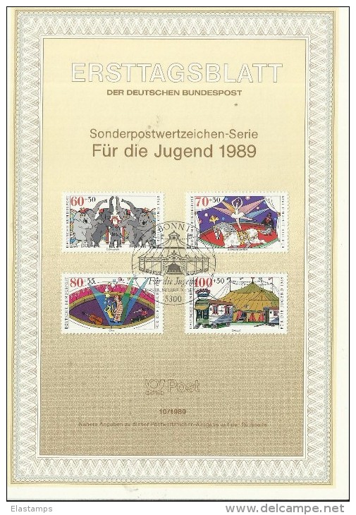 ' DE  FDC 1989 BONN - 1981-1990