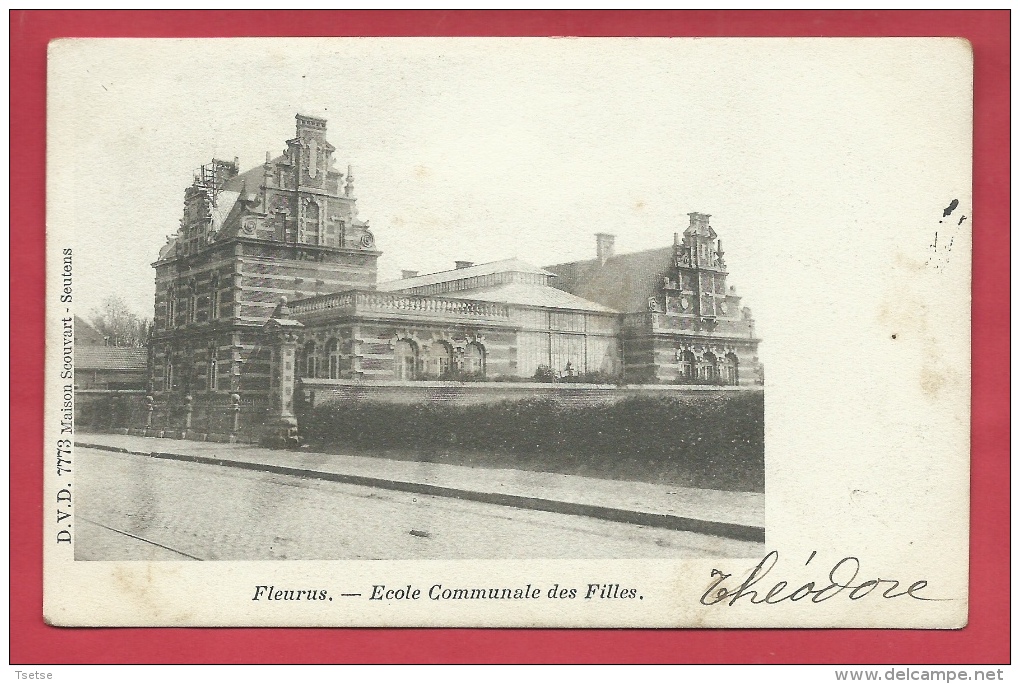 Fleurus - Ecole Communale Des Filles - 1908 ( Voir Verso ) - Fleurus