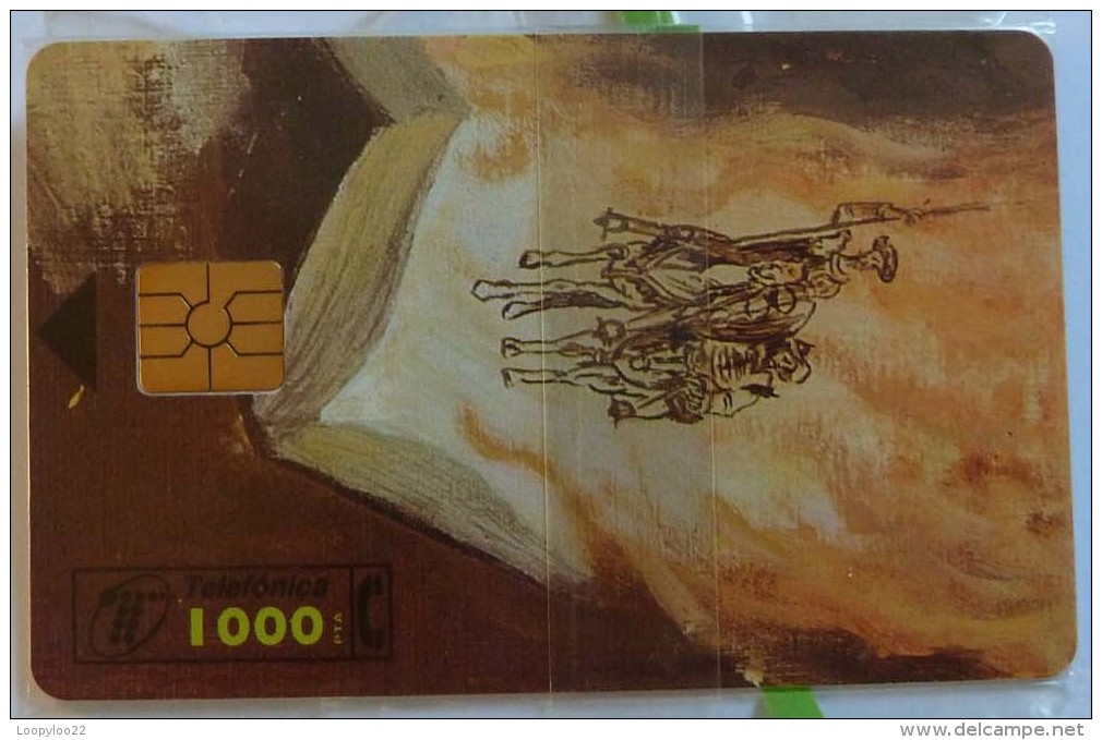 SPAIN - Chip - 1000 Units - Miguel De Cervantes 450 Aniversario - CP-107 - Mint Blister - Colecciones
