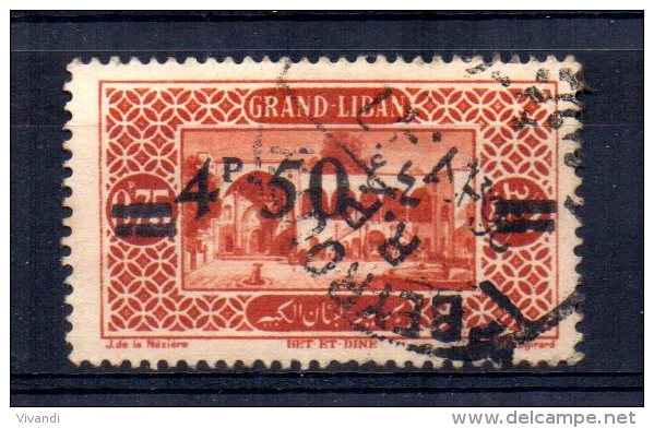 Lebanon - 1926 - 4p50 Surcharge - Used - Liban