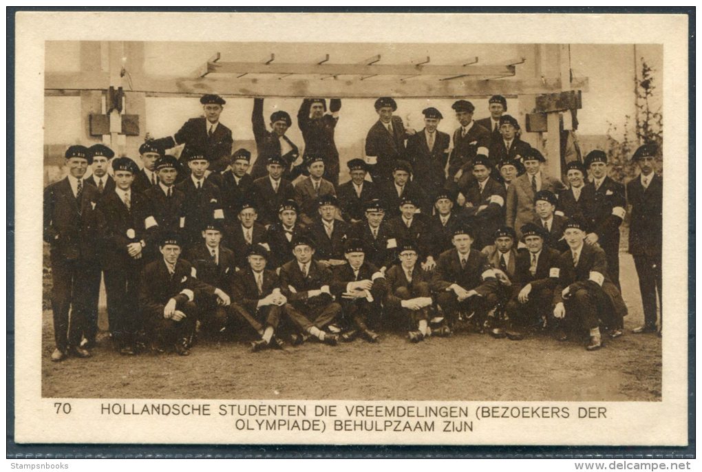 1928 Holland Amsterdam Olympische Spelen Olympics Weenenk &amp; Snel Postcard 70 - Olympic Games