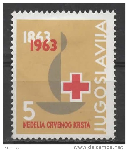 YUGOSLAVIA 1963 Obligatory Tax. Red Cross Centenary And Red Cross Week - 5d Centenary Emblem MH - Nuovi