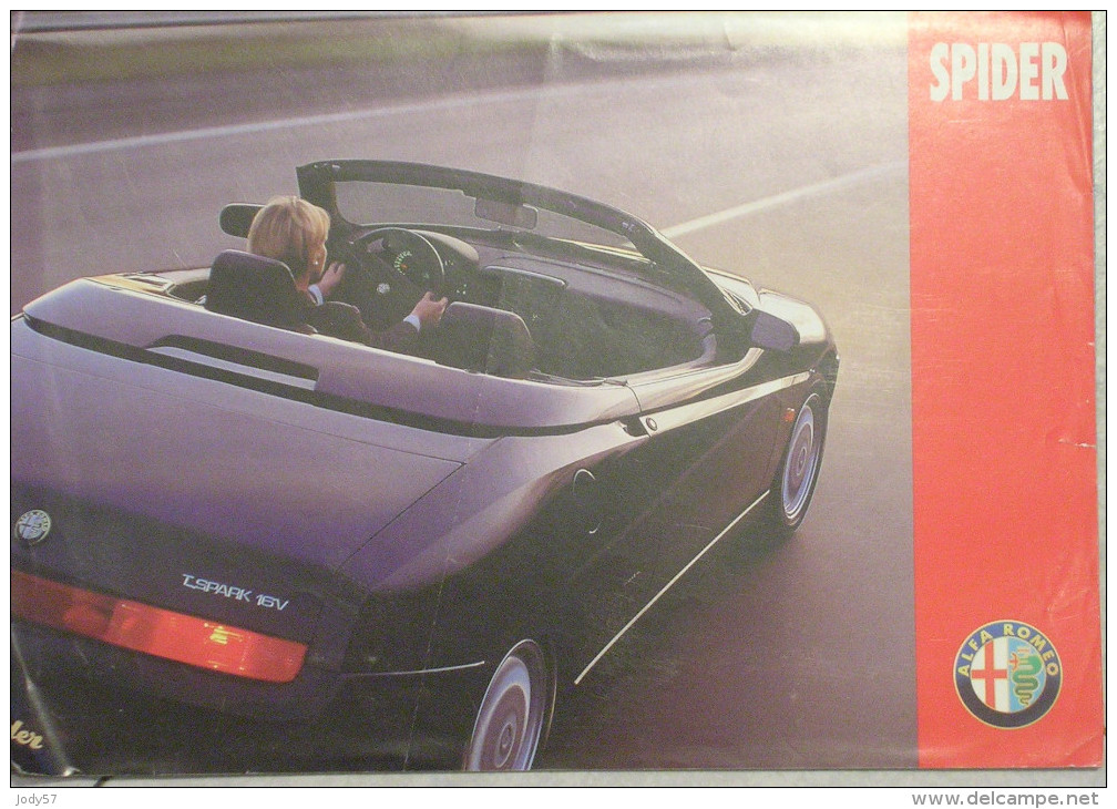 DEPLIANT - BROCHURE - ALFA ROMEO SPIDER 1995 - Voitures