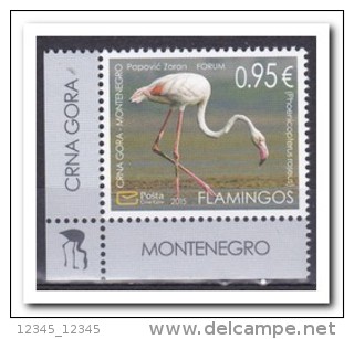 Montenegro 2015, Postfris MNH, Birds, Flamingos - Montenegro