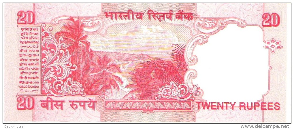 India - Pick 89A-b - 20 Rupees 2002 - Unc - India