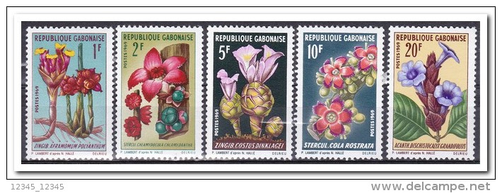 Gabon, Postfris MNH, Flowers - Gabon (1960-...)