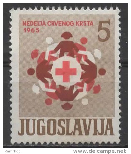 YUGOSLAVIA 1965 Obligatory Tax. Red Cross Week - 5d Children Around Red Cross MH - Neufs