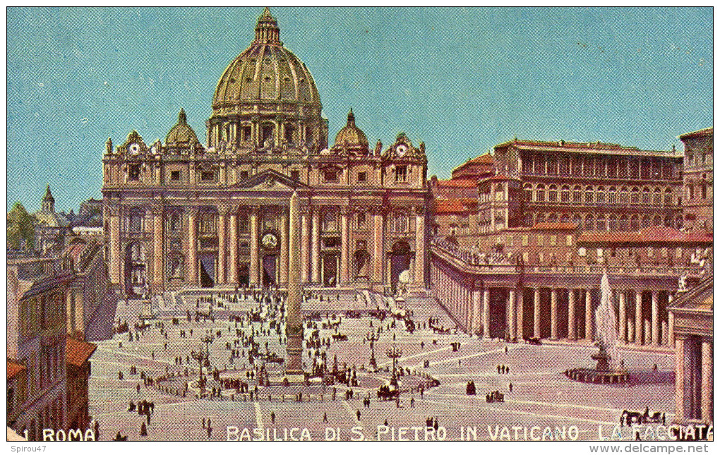 CPA ROMA - BASILICA DI S. PIETRO IN VATICANO - LA FACCIATA - Other & Unclassified