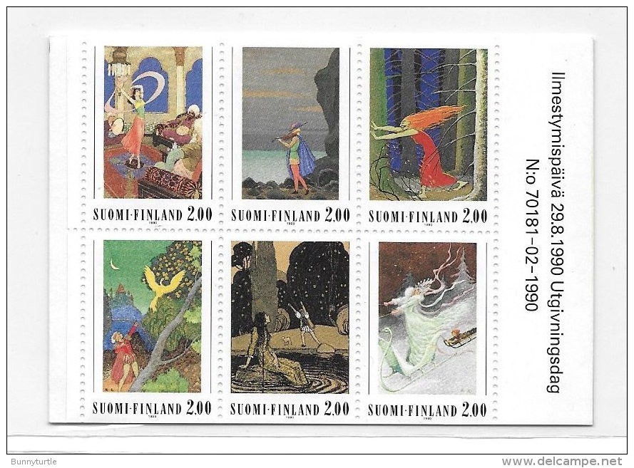 Finland 1990 Fairy Tales Illustrations By Rudolf Koiru Booklet MNH - Carnets