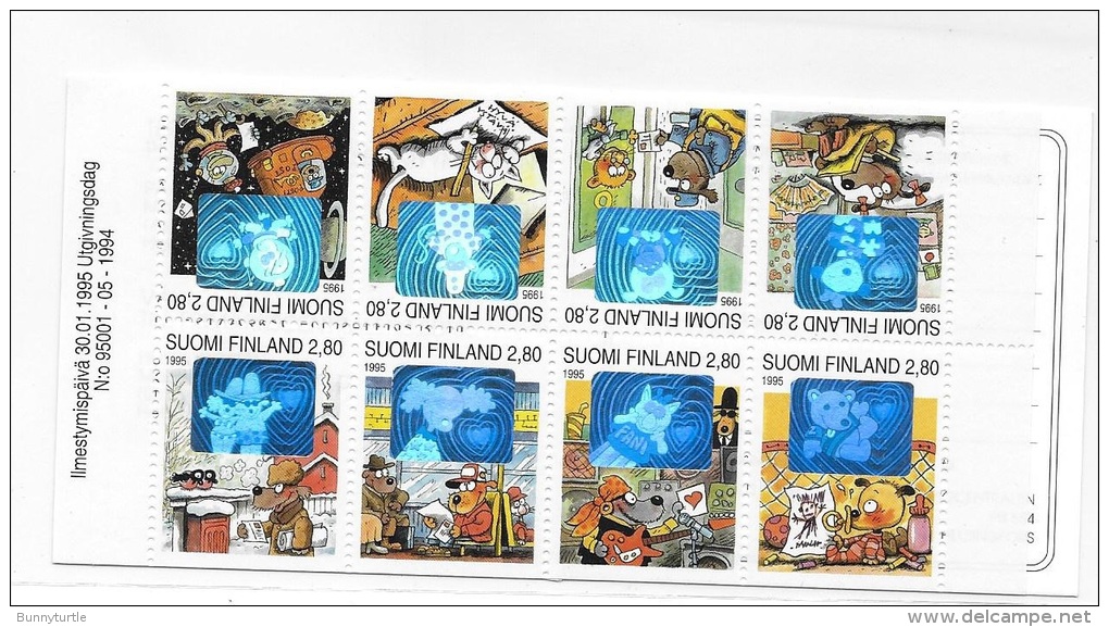 Finland 1995 Greetings Dog Hill Kids Booklet MNH - Carnets