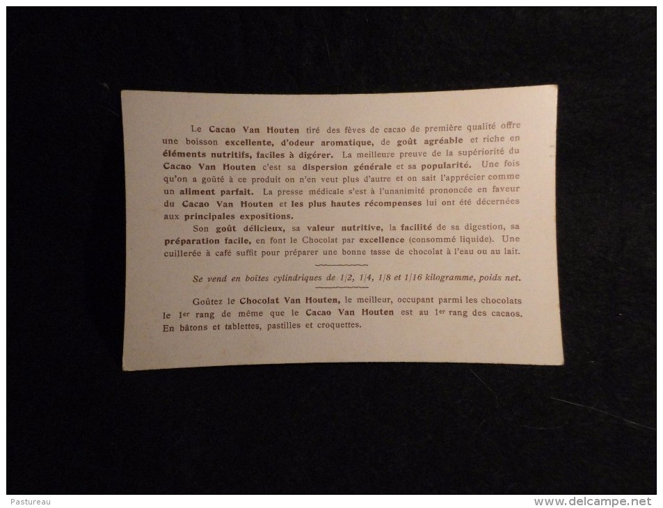 Chocolat , Cacao Van Houten. Chromo 9 X 14. Rome Antique . Avant , C' était L ' Hydromel ... Voir 2 Scans. - Van Houten