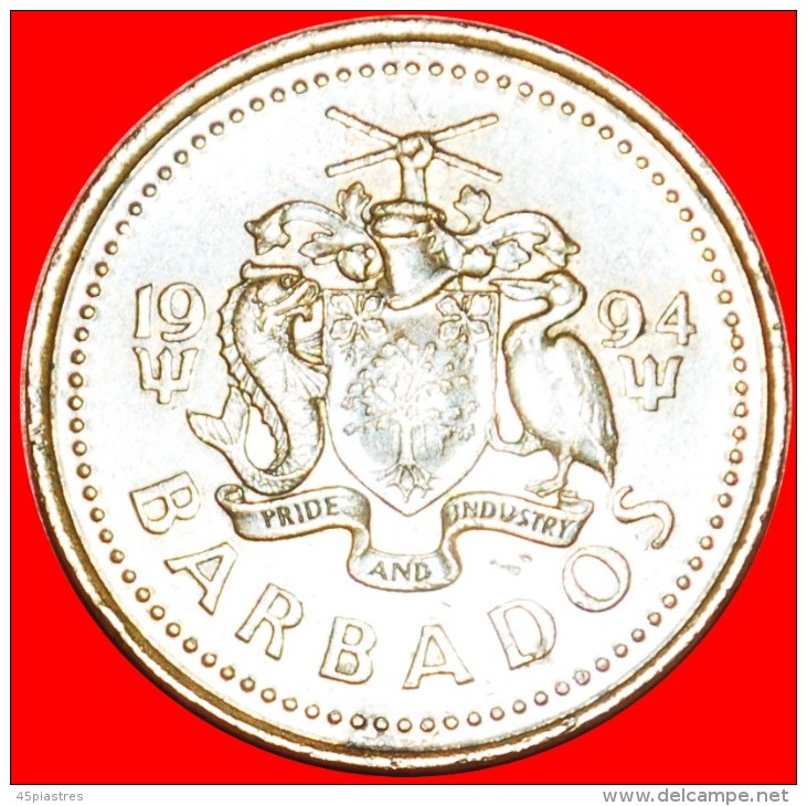 § GREAT BRITAIN: BARBADOS &#9733; 5 CENTS 1994! LOW START &#9733; NO RESERVE! - Barbados (Barbuda)