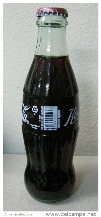 AC - 50th ANNIVERSARY OF COCA COLA IN TURKEY 2014 EMPTY GLASS BOTTLE - Bouteilles