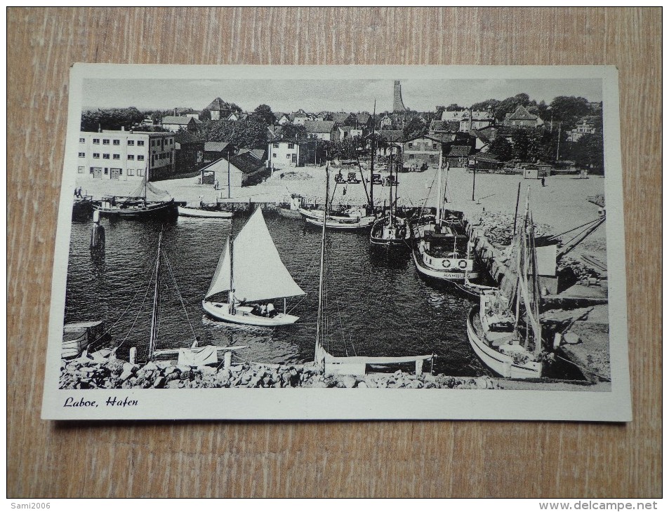 CPA PHOTO ALLEMAGNE LABOE HAFEN PORT BATEAUX - Laboe