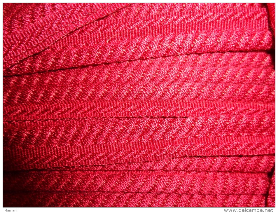 20 Metres -biais Ganse-rouge - Spitzen Und Stoffe