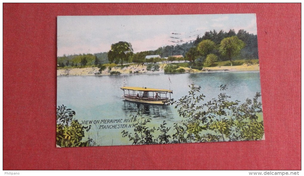 New Hampshire> Manchester   == Boat On Merrimac River ====ref 27 - Manchester