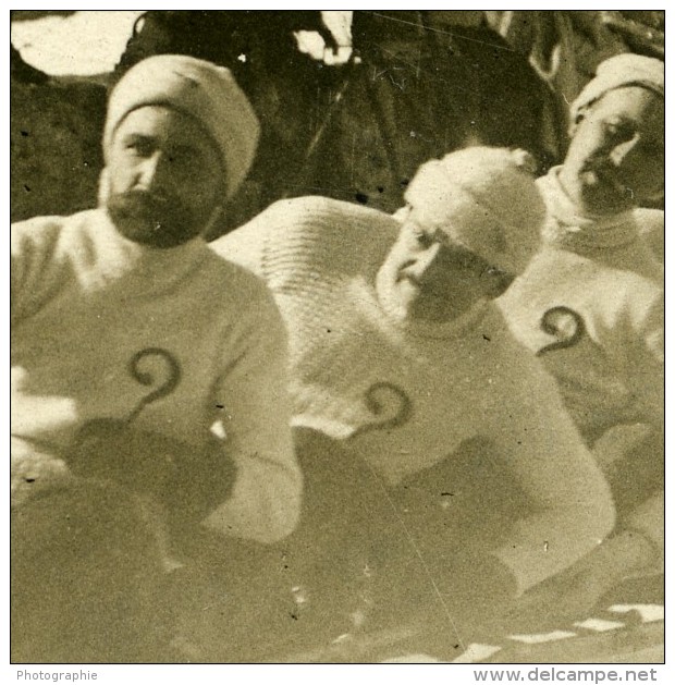 France Pyrenees Cauterets Course De Luge Bobsleigh Ancienne Photo 1910 - Sports