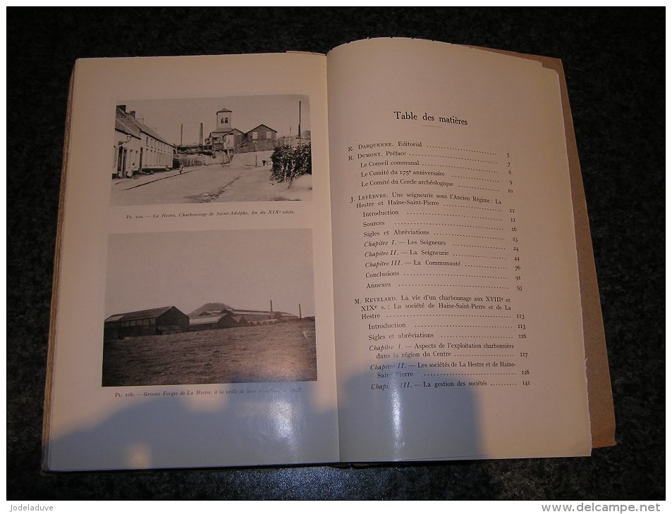 ANNALES DU CERCLE HISTORIQUE ET FOLKLORIQUE DE LA LOUVIERE Seigneurie Mine Charbonnage Haine Saint Pierre La Hestre - België