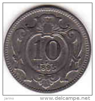 Österreich - AUSTRIA, 10 HELLER 1895 - Oesterreich