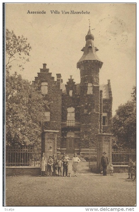 Assenede  -   Villa Van Hoorebeke.  1935  Naar  Schooten - Assenede