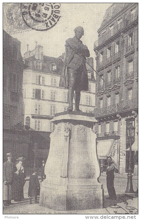Ph-CPA Paris (Paris) Statue De Beaumarchais, Reproduction - Statues