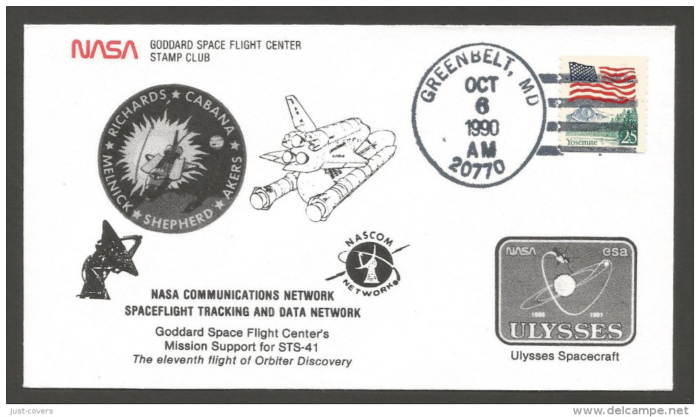 Nasa The Eleventh Flight Of Orbiter Discovery. Goddard Space Flight Center Stamp Club - Etats-Unis