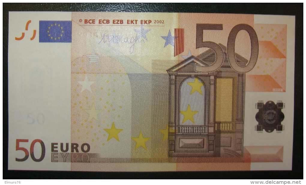 50 EURO J095E1DRAGHI Serie S73 Italy Italia Perfect UNC - 50 Euro