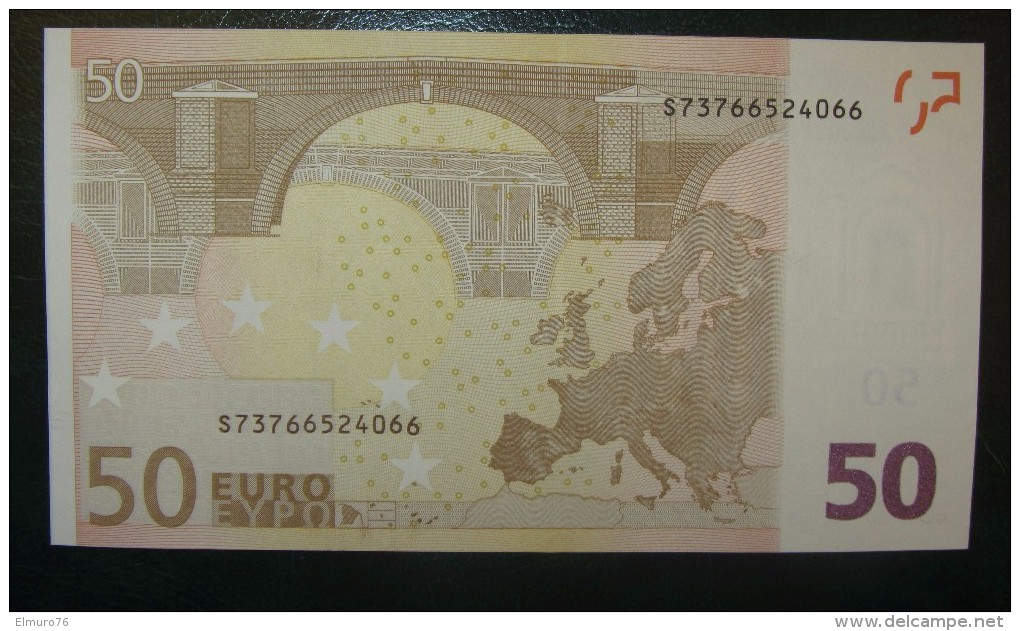 50 EURO J095E1DRAGHI Serie S73 Italy Italia Perfect UNC - 50 Euro