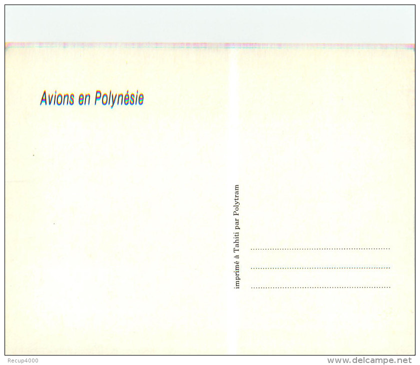 POLYNESIE FRANCAISE Papeete Avion Aviation Carte Maximum 19.12.1979 2 Scans - Polynésie Française