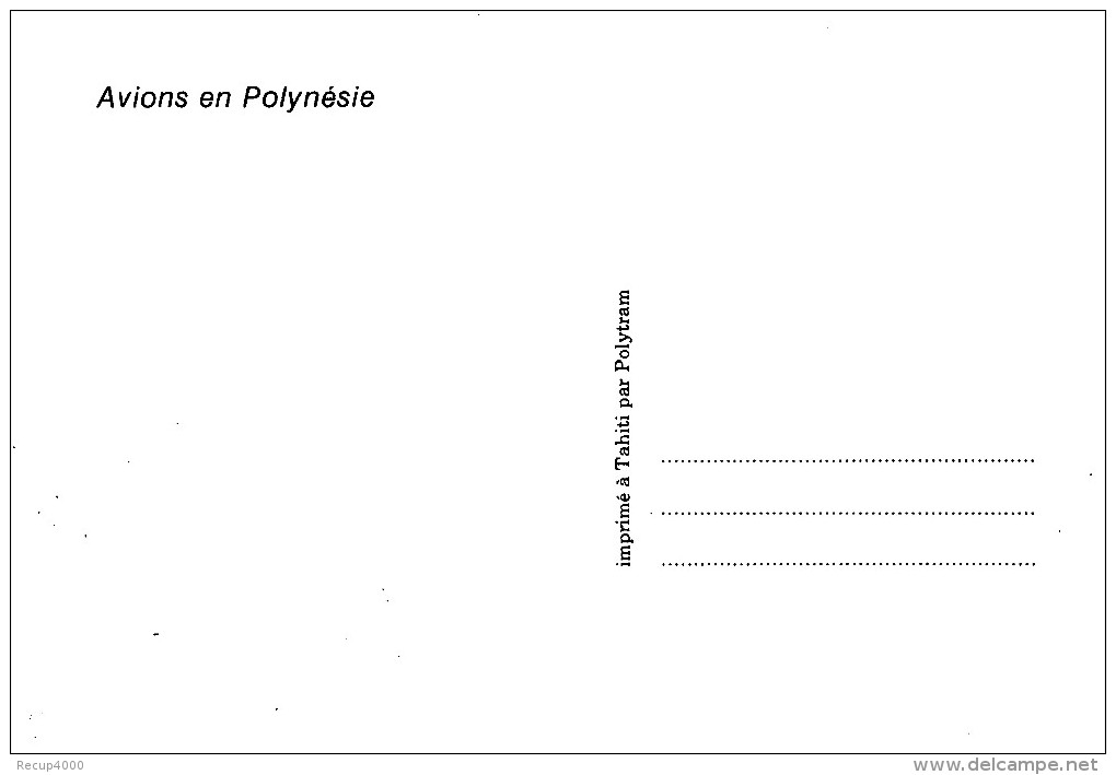 POLYNESIE FRANCAISE Papeete Avion Aviation Carte Maximum 15 .12.1980 2 Scans - Polynésie Française