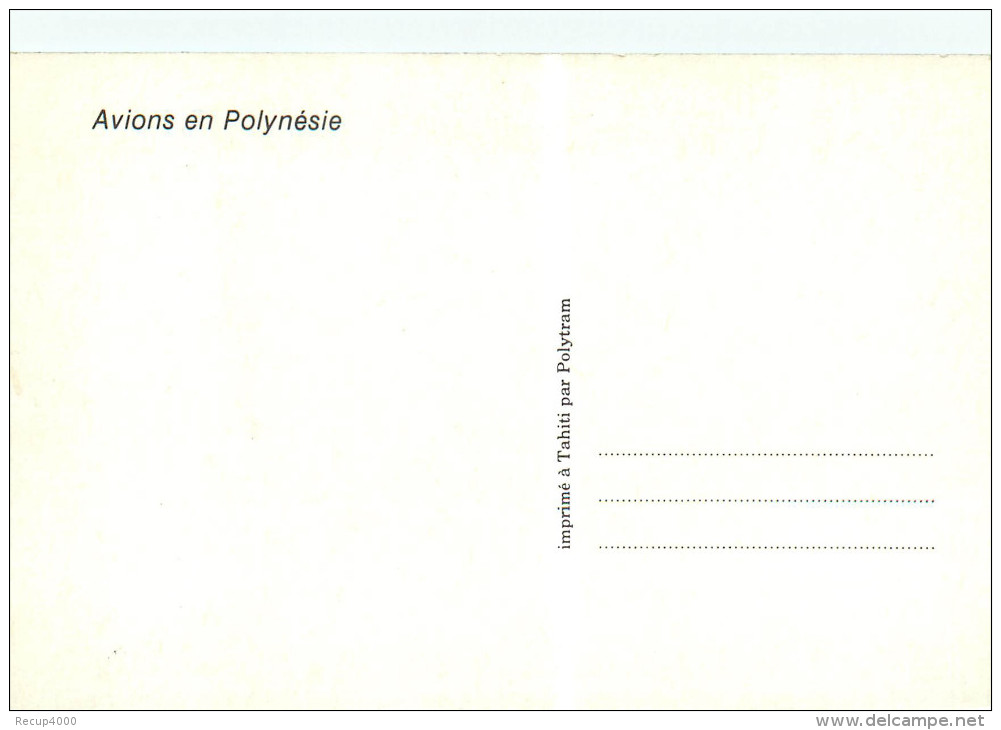 POLYNESIE FRANCAISE Papeete Avion Aviation Carte Maximum 19.12.1979  2 Scans - Polynésie Française