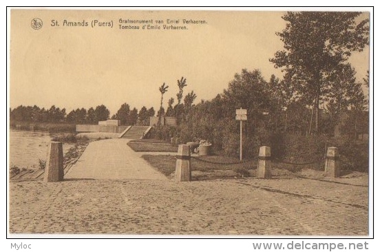 St.Amands (Puers). Grafmonument Van Emiel Verhaeren. Tombeau Verhaeren. - Sint-Amands