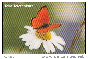 Chip Phonecard Schweden Schmetterling Butterfly - Sweden