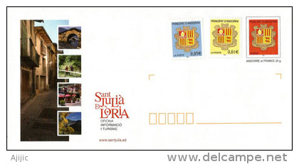 Entier Postal Village De Saint Julia De Loria, Frontière Espagnole., état Neuf - Ganzsachen & Prêts-à-poster