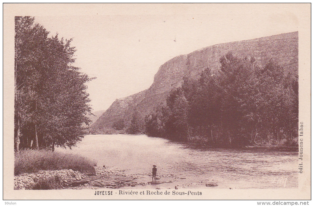 JOYEUSE (12) - Rivière Et Roche De Sous-Pents - Joyeuse