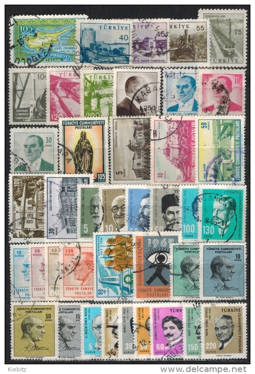 TÜRKEI 1960-1965 - Lot 41 Verschiedene  Used - Usati