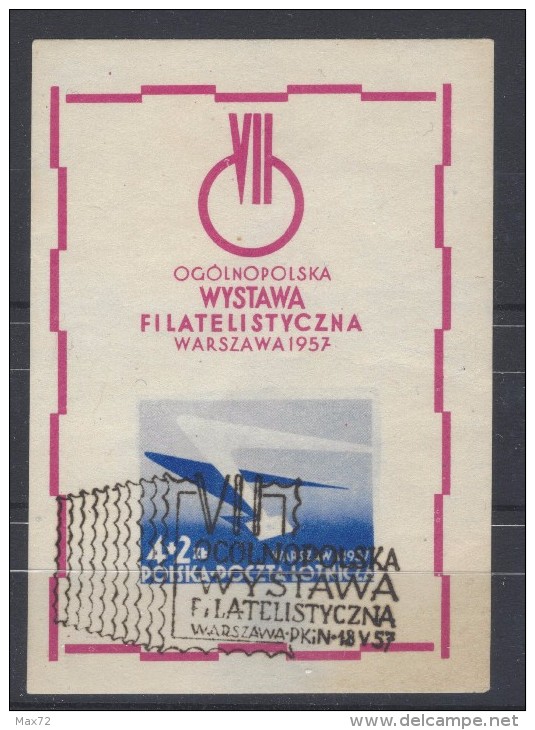 POLAND 1957 SCHEET WITH FIRST DAY OBLITERATION - Hojas Completas